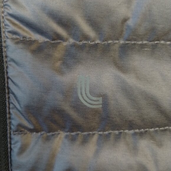 Lole Hooded Duck Down Puffer Vest Grey Size L - Picture 3 of 11